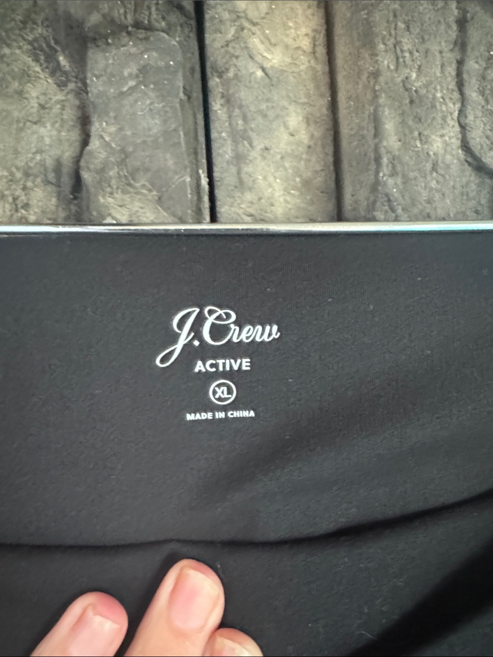 J. Crew Black Active Skort with Subtle Logo - Picture 2 of 7